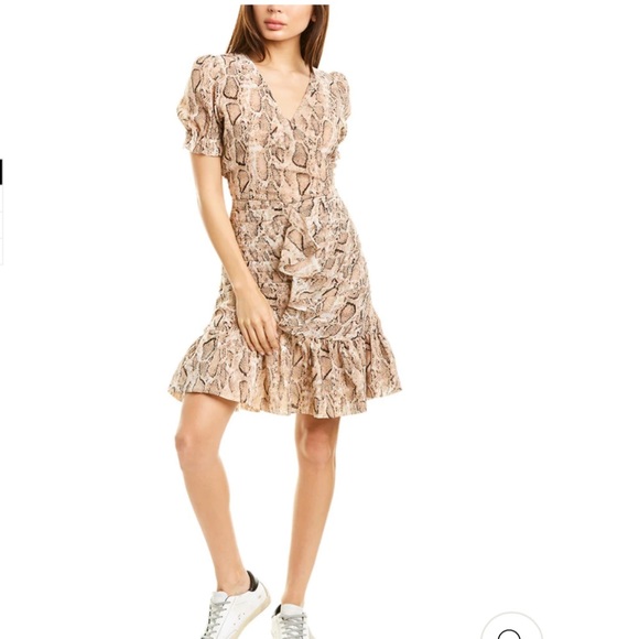 Walter Baker Dresses & Skirts - NWT WALTER BAKER TREYTON MINI DRESS | Python, Snakeskin Print | Ruched | SZ 4, 8